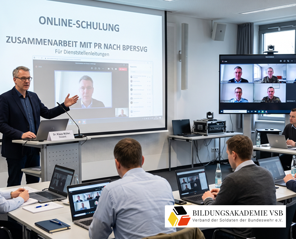 Online-Schulung für Dienststellenleitungen – BPersVG; Zusammenarbeit mit PR